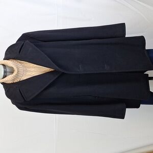 Vintage 1976 Navy Peacoat Jacket Men's Size 40R 100% Wool